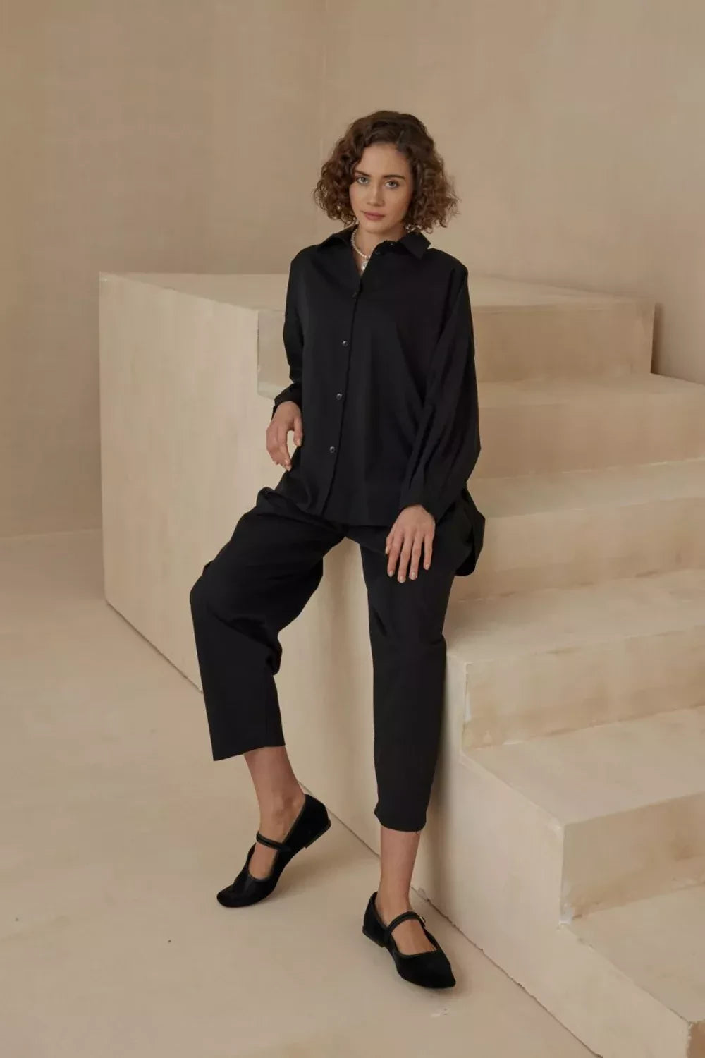 comfort and modern chic Polyviscose fabric Set