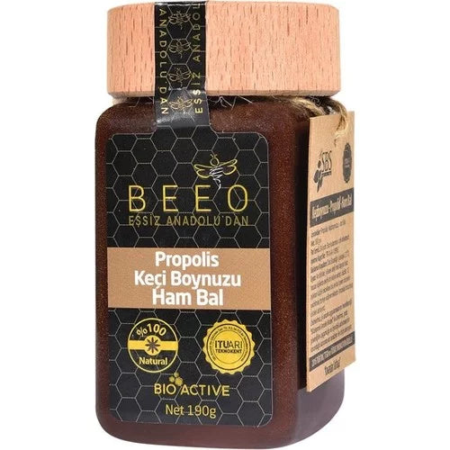 BeeO Carob Raw Honey 190 gr.