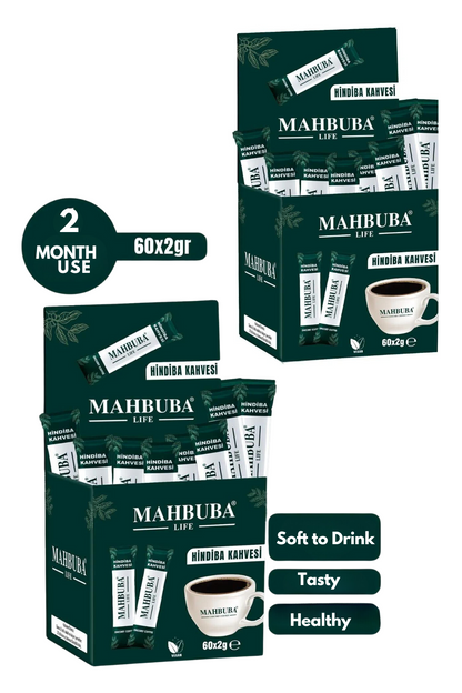 MAHBUBA | Dandelion Coffee, Detox Diet Aid for Weight Loss and Toxin Elimination, 60x2g, 1 Month Supply