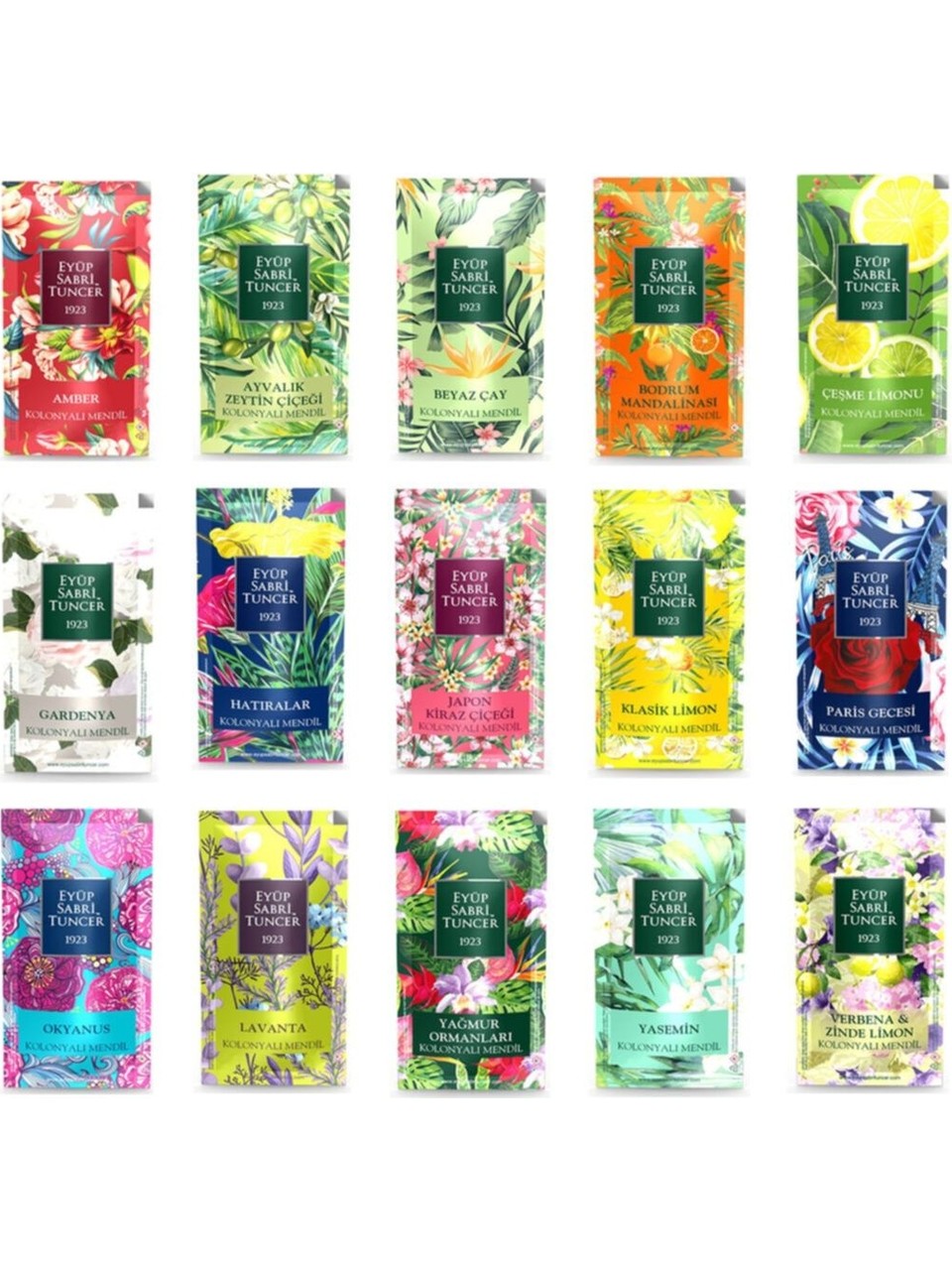 Eyüp Sabri Tuncer Mixed Cologne Wipes 150 pcs – Small Size