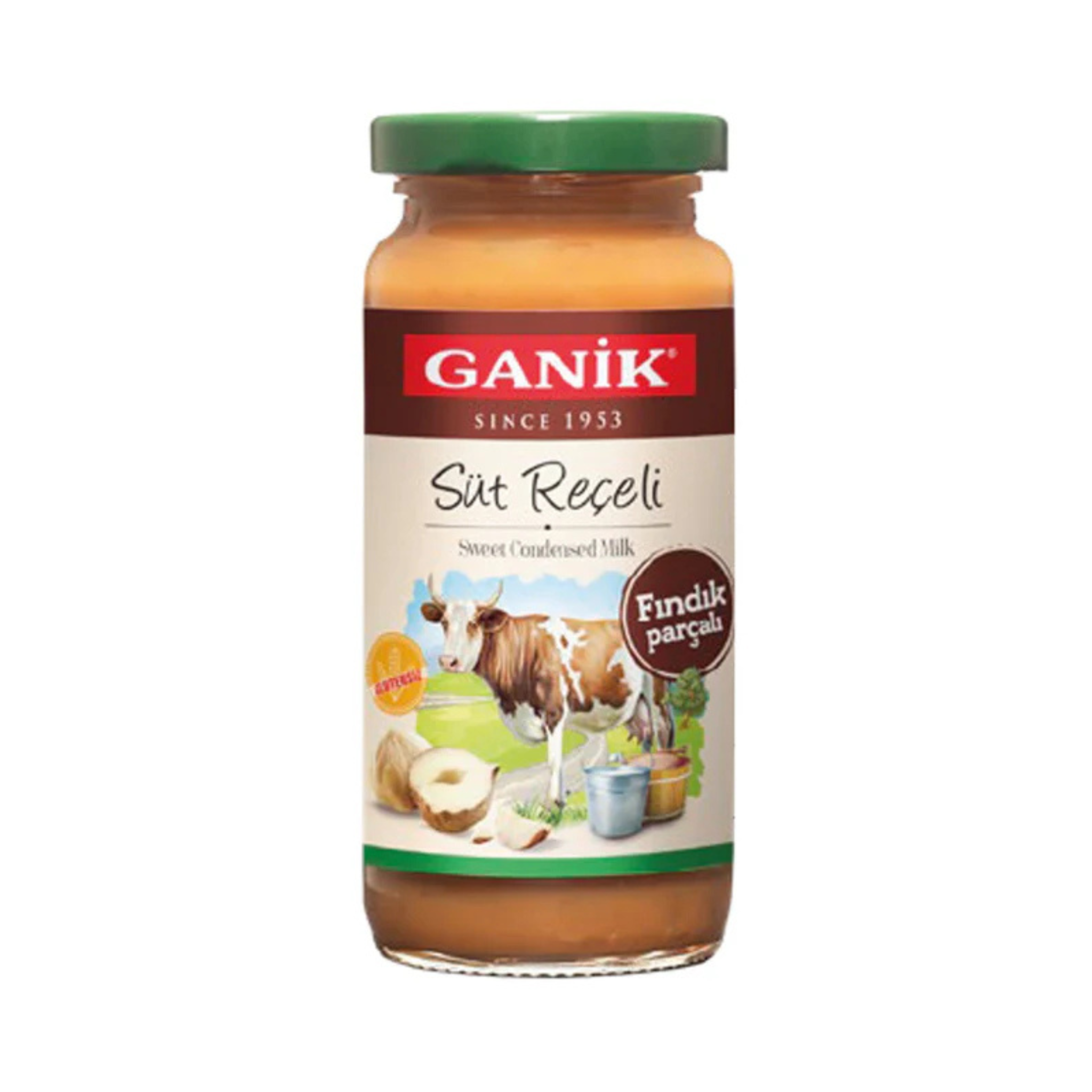 Ganik Hazelnut Milk Jam 270g – Creamy Sweet Spread with Hazelnut Pieces