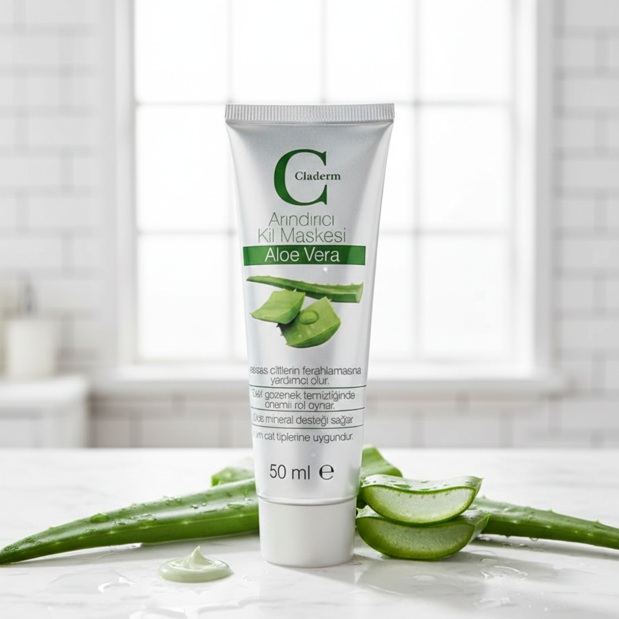 Claderm Aloe Vera Clay Face Mask – 50 ml