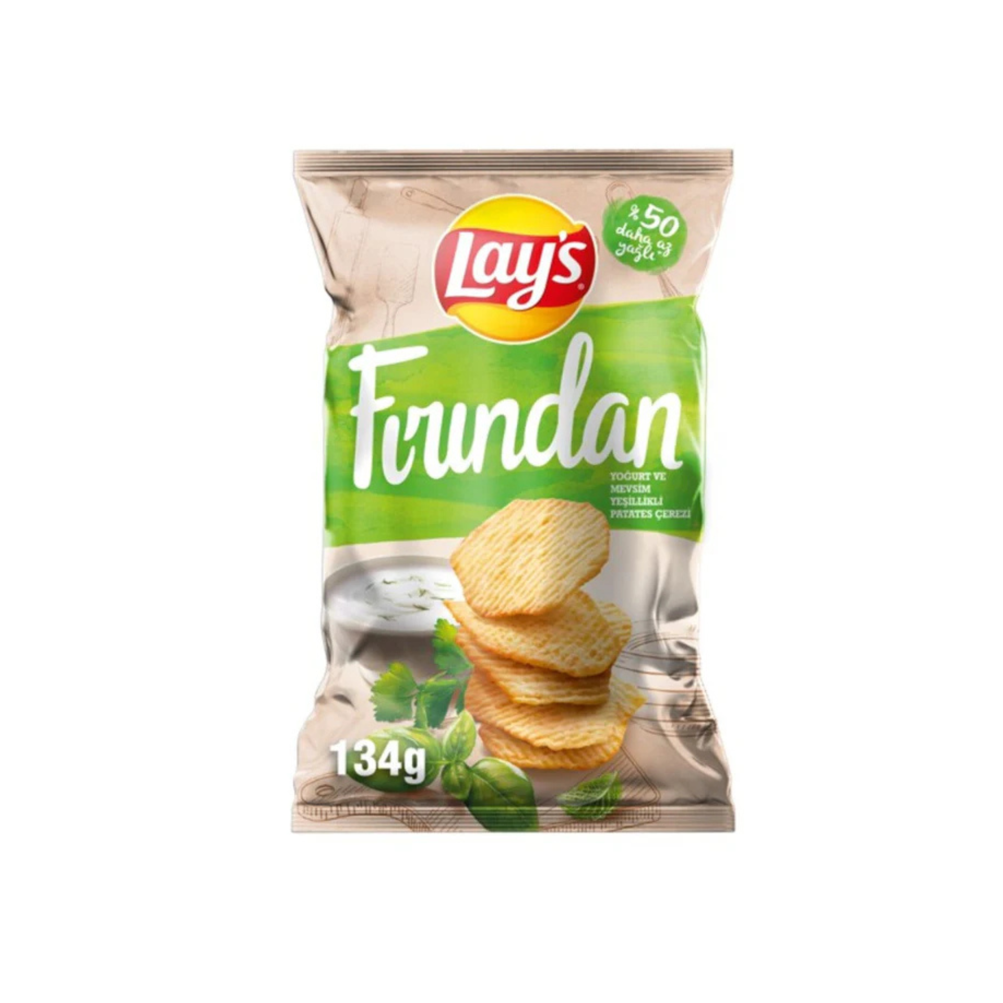 Lay’s Oven Baked Yogurt & Herbs Potato Chips Party Size 134g