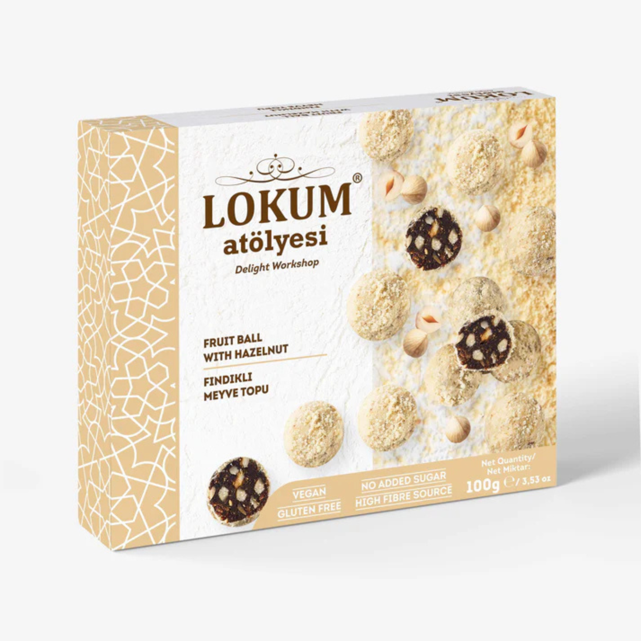Lokum Atölyesi Hazelnut Fruit Balls 100g