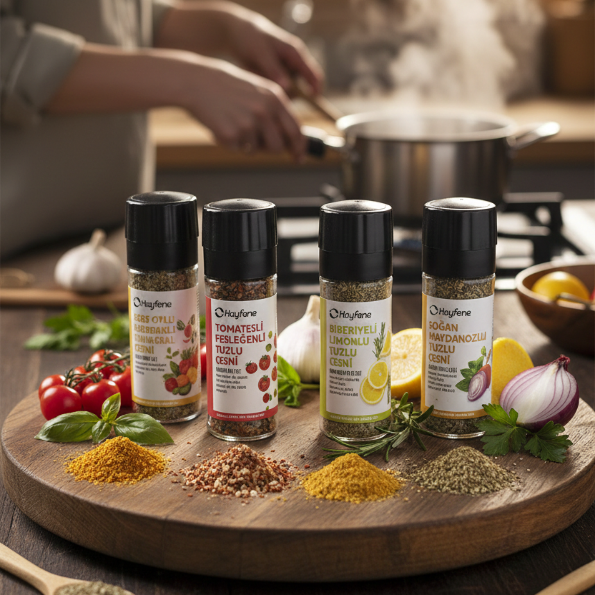 Hayfene Gourmet Salt Seasoning Set – 5 Unique Natural Flavors
