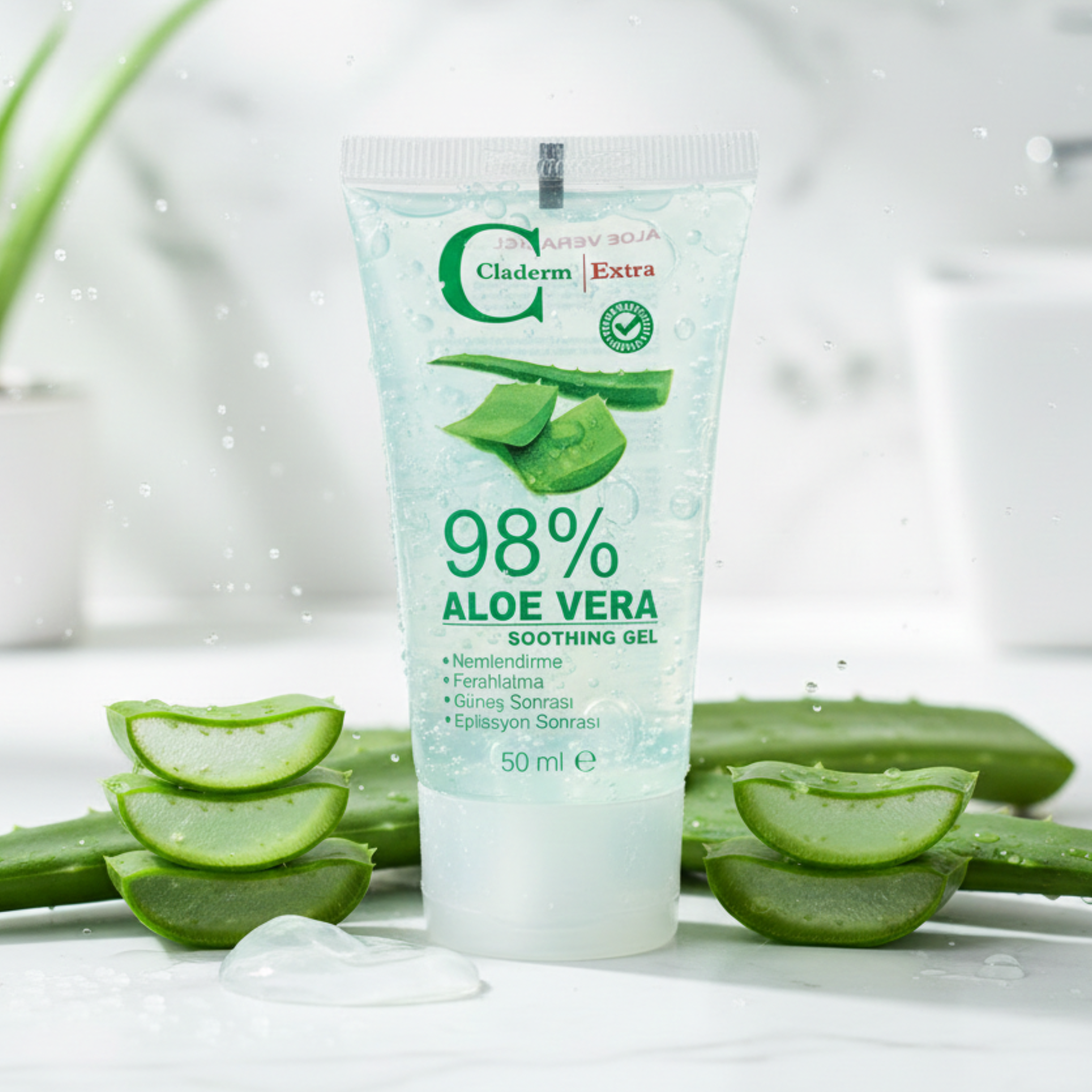 Claderm Natural Aloe Vera Gel – 50 ml