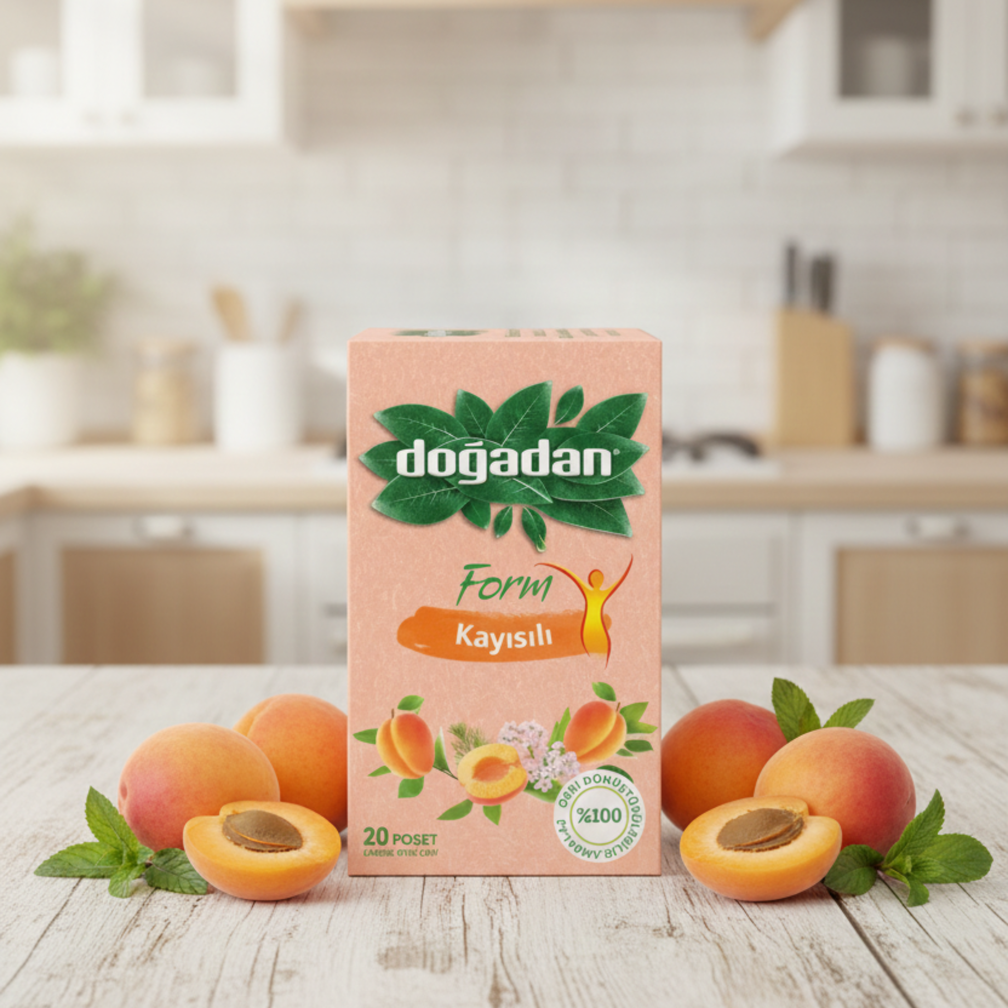 Doğadan Apricot Herbal Form Tea 20 sachets
