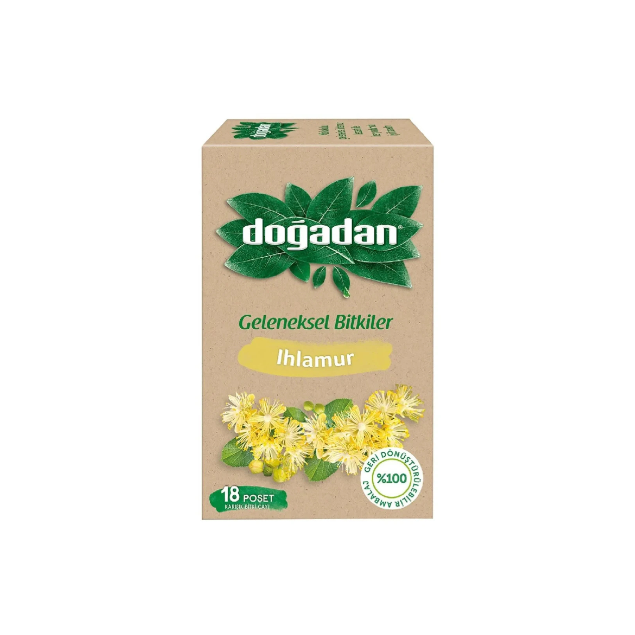 Doğadan Linden Herbal Tea Blend 18 Tea Bags
