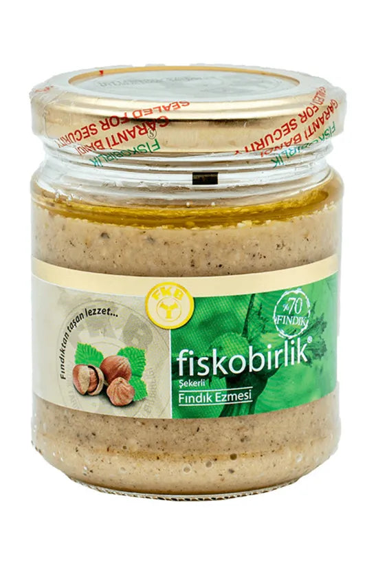 Fiskobirlik Natural hazelnut paste (180 gr , 300 gr available)