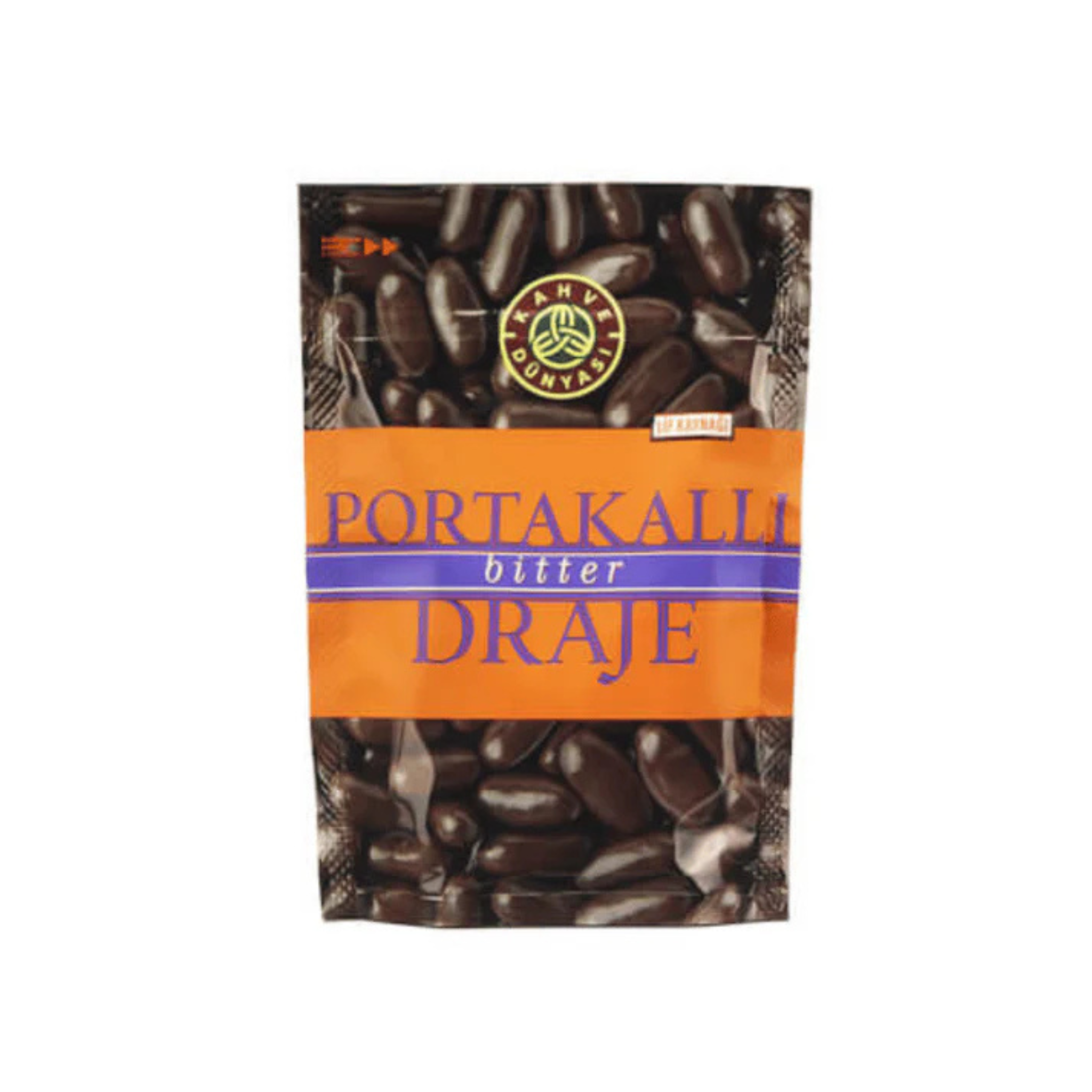 دراجيه شوكولاتة داكنة بالبرتقال من (Kahve Dünyası) ١٢٠غ – شوكولاتة بطعم حمضي راقٍ