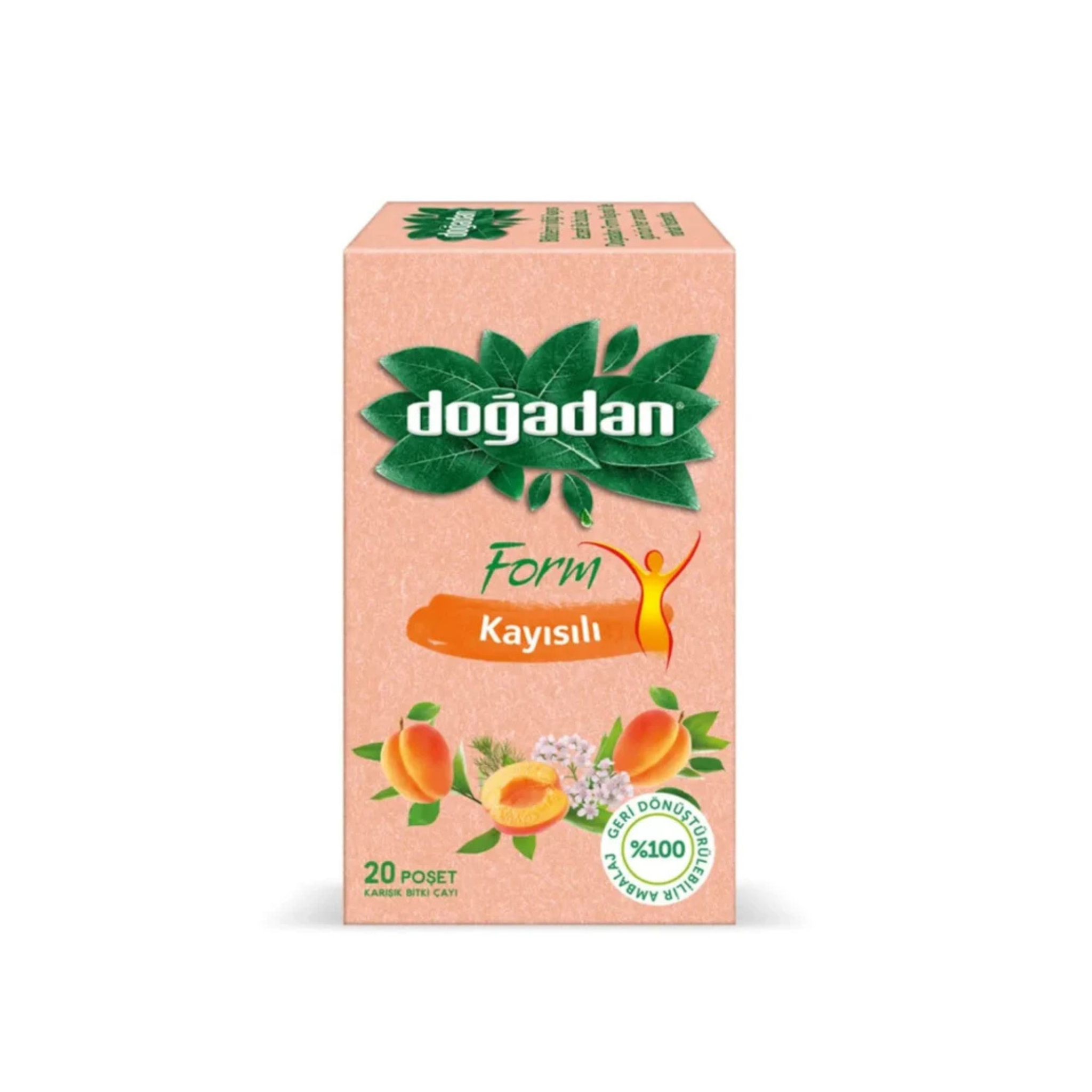 Doğadan Apricot Herbal Form Tea 20 sachets