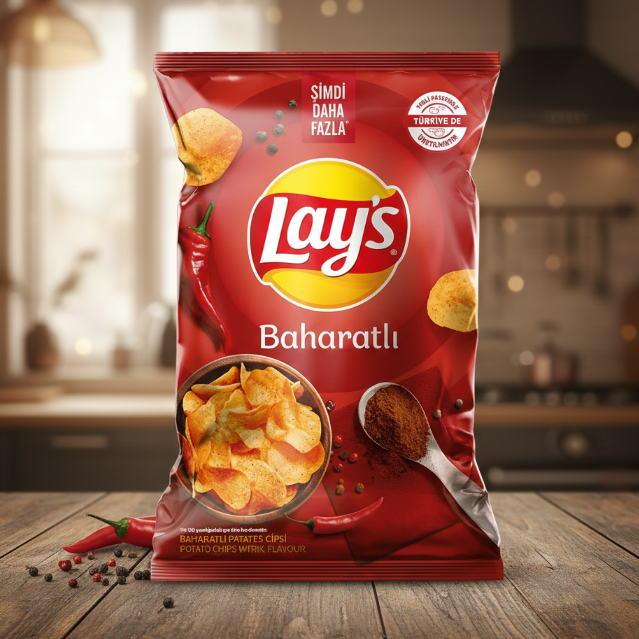Lay’s Spicy Seasoned Potato Chips – Super Size 125g
