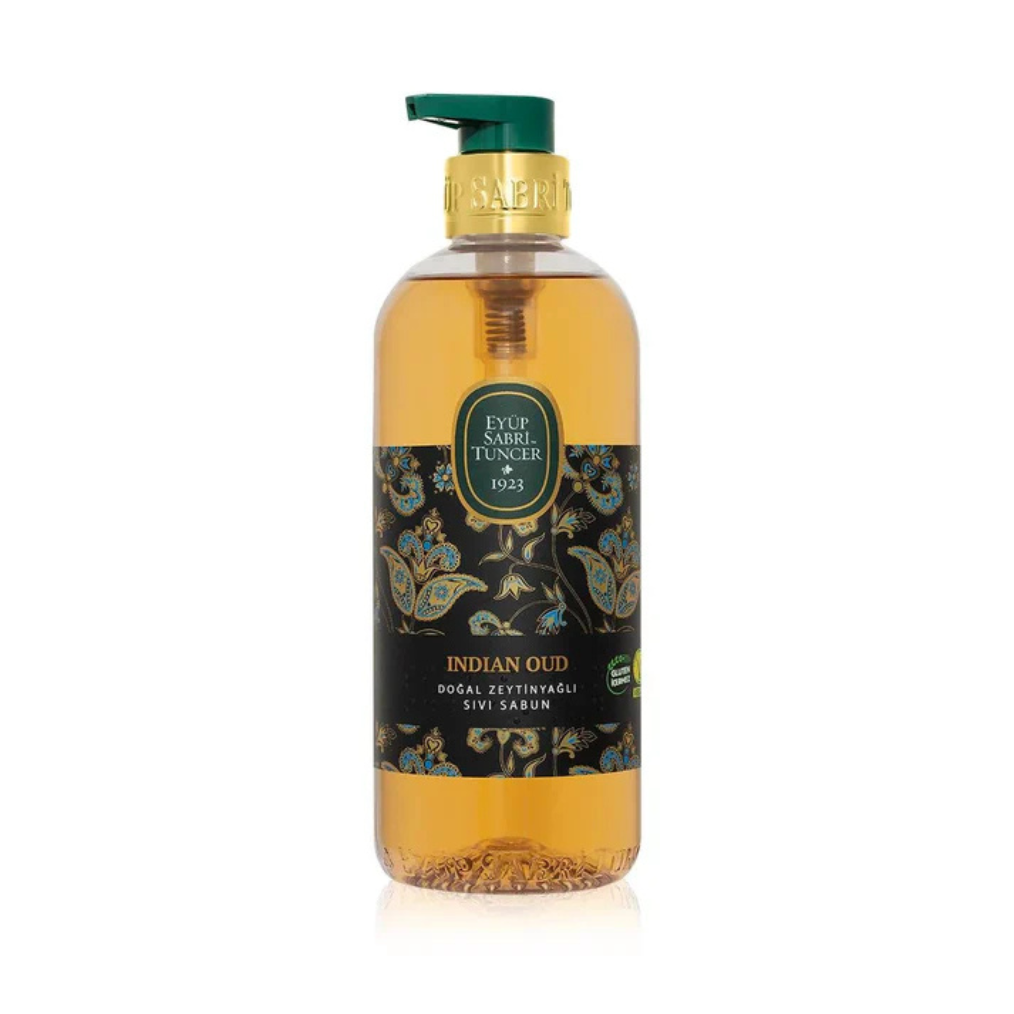 صابون سائل أيوب صبري تونجر إنديان عود بزيت الزيتون الطبيعي – صابون يدين فاخر (500 مل)