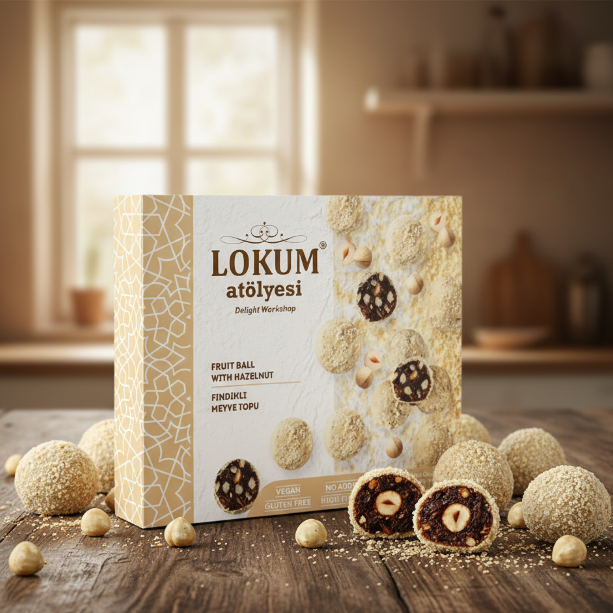 Lokum Atölyesi Hazelnut Fruit Balls 100g