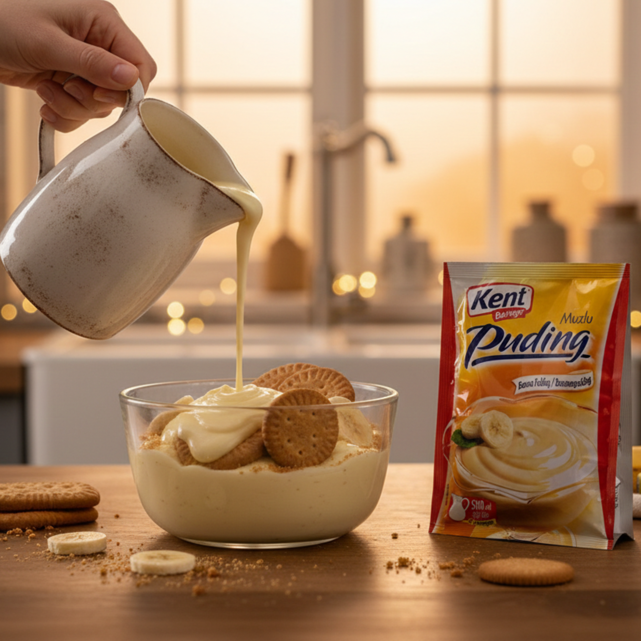 Kent Boringer Banana Pudding Mix 125g x 3 Packs