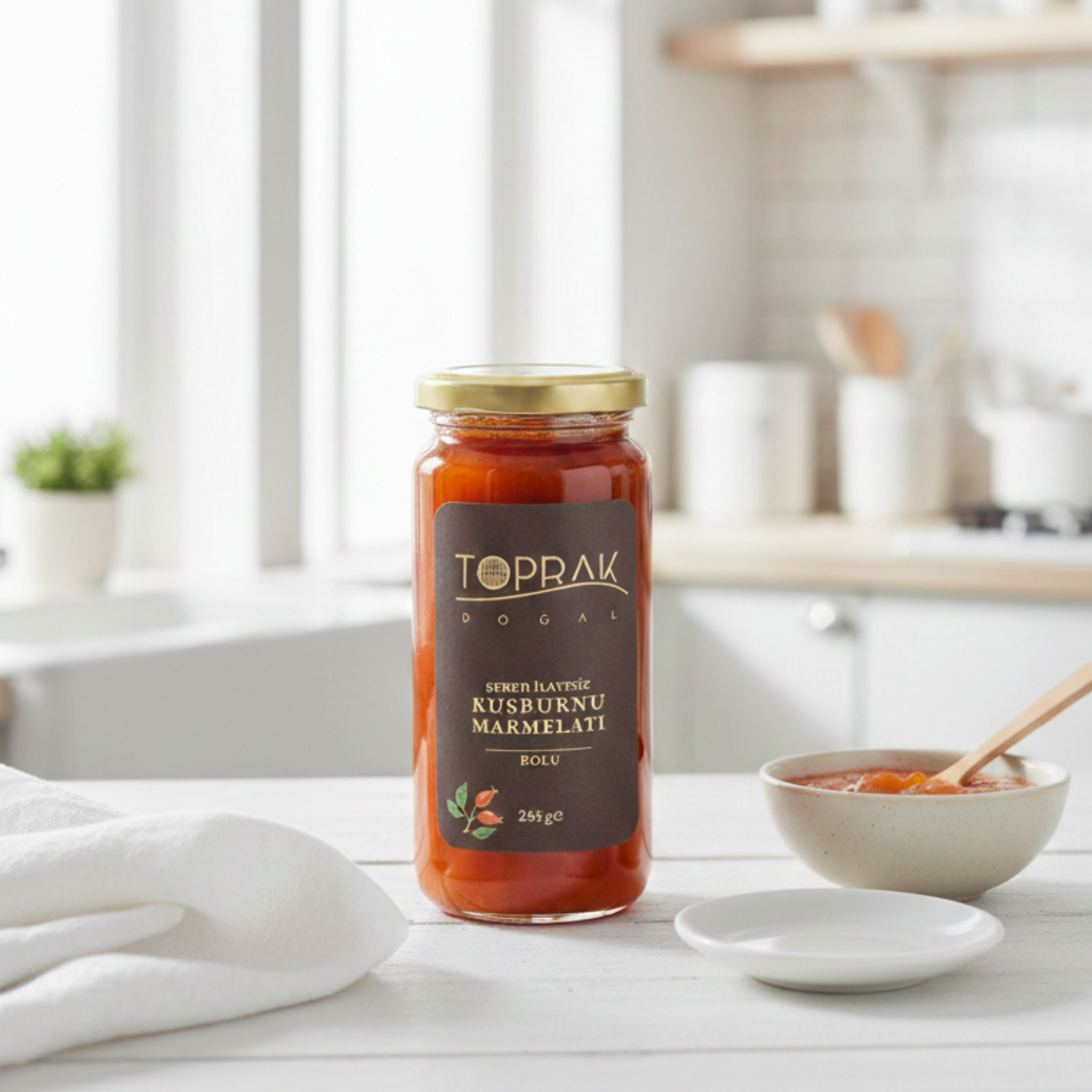 Toprak Dogal Sugar-Free Rosehip Marmalade 255g