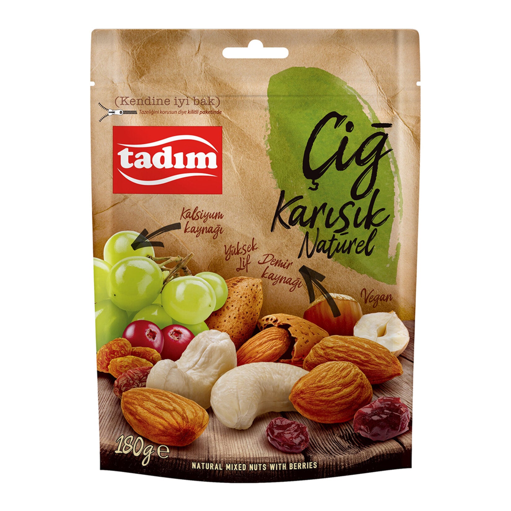 Tadim Mixed Raw Nuts 180 gr.