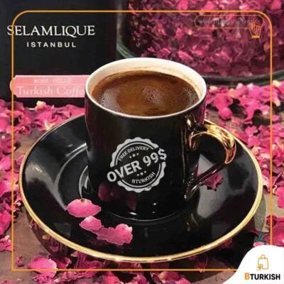 Selamlique Turkish Coffee with Rose flavor 125g