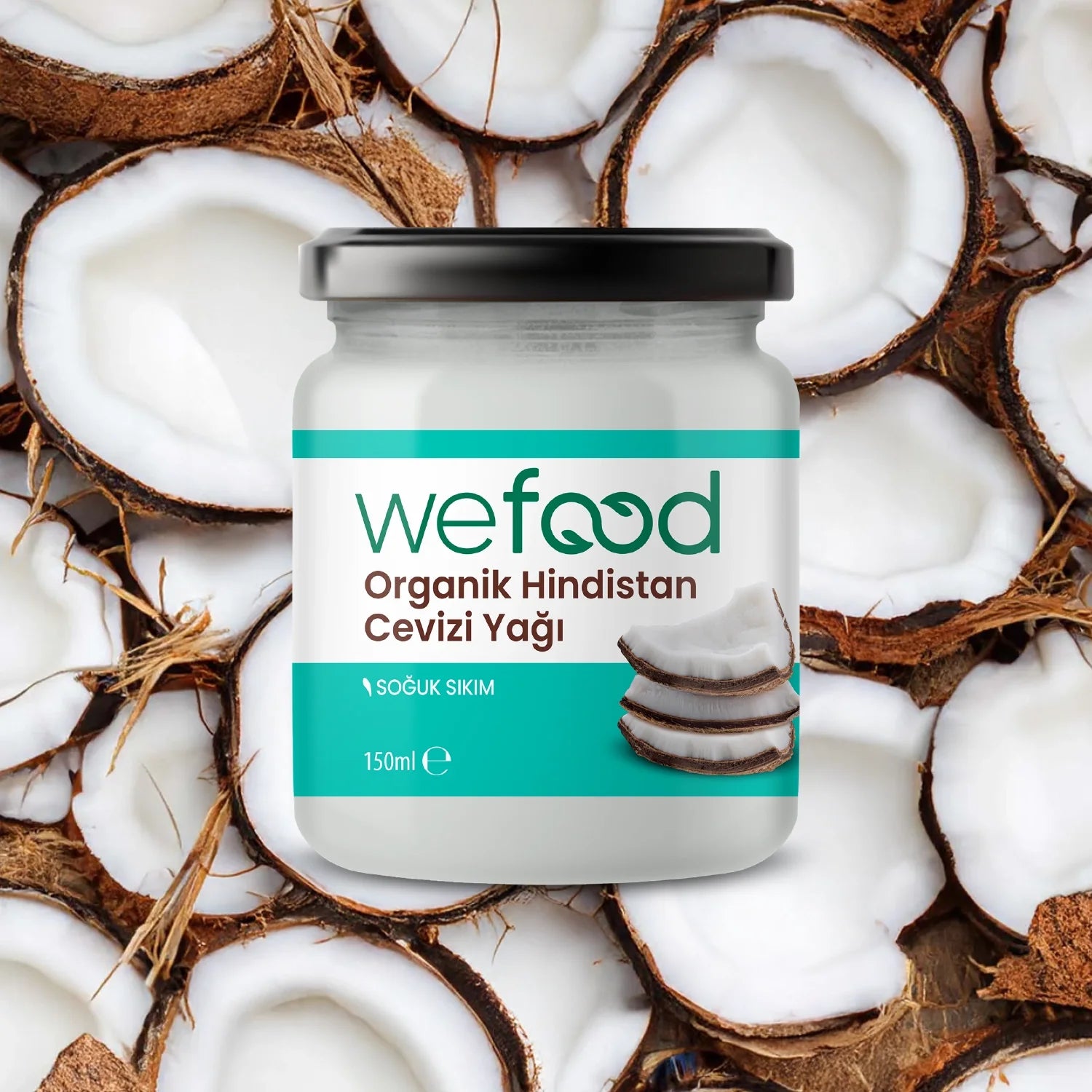 Wefood Organic Coconut Oil 150 ml (Cold Pressed)