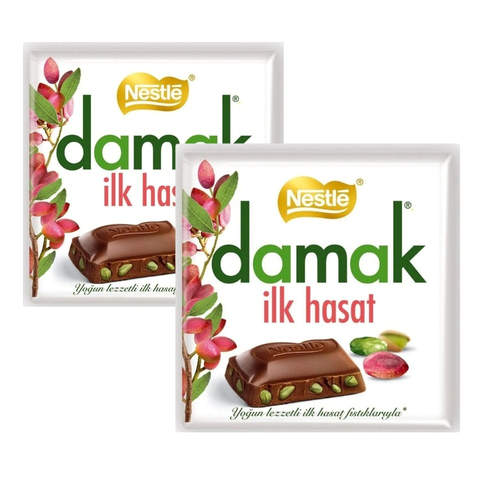 Nestle Damak Milky Pistachio Chocolate 2x60g