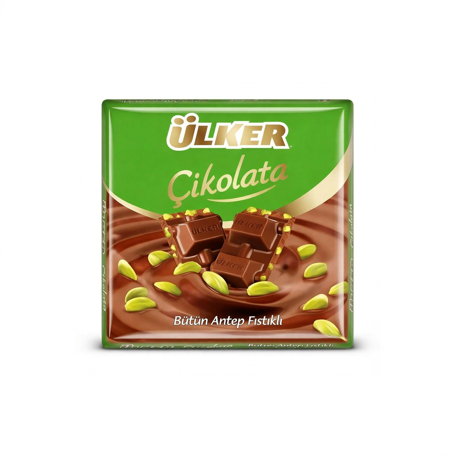 Ülker Milk Chocolate with Whole Pistachios 3x65g
