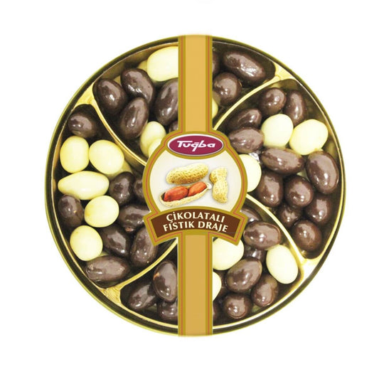 حبات الفول السوداني المغطسة بالشوكولاته و الحليب من Tuğba Kuruyemiş – توبا | 140Gr