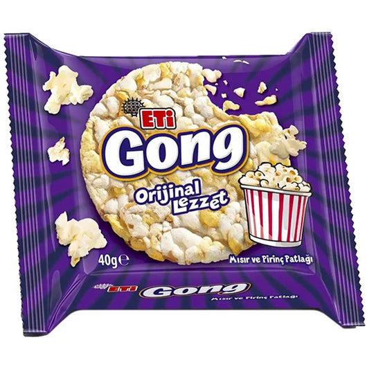 Eti Gong – The Original Popped Corn &amp; Rice Snack box 18 packs * 40 gr