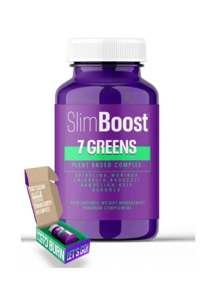 Slimboost 7 Greens Slimming & Detox Capsules Plant-Based