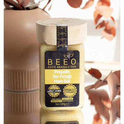 الفول سوداني مع العسل من BeeO – بيو | 180 غرام