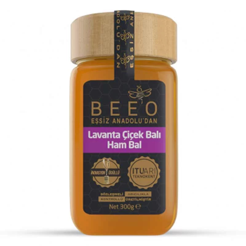 عسل اللافندر (عسل خام) من BeeO – بييو | 300 غرام
