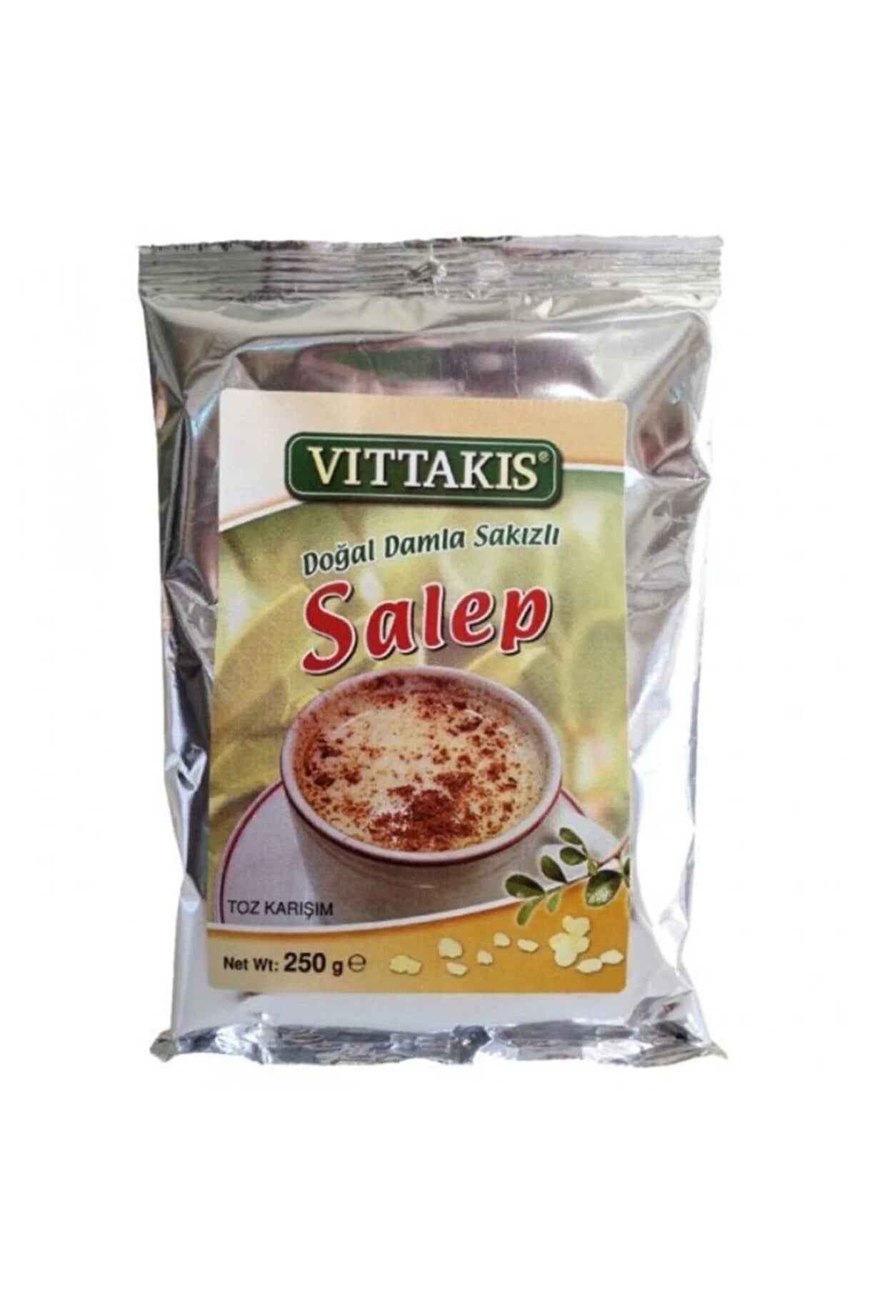 VITTAKIS Natural Mastic Salep Powder 250g – Authentic Turkish Hot Drink Mix with Rich Aromatic Flavor