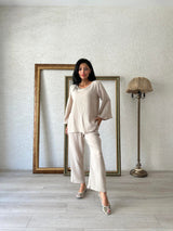 Relaxed  Muslin pants Set
