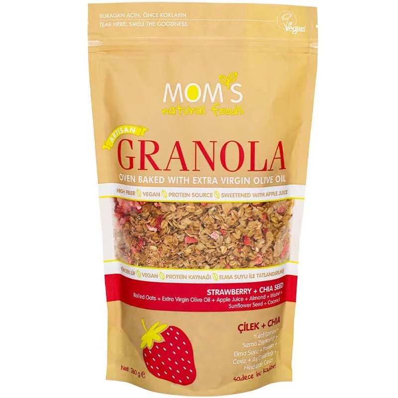 MOM’S Strawberry Chia Granola 360 gr.