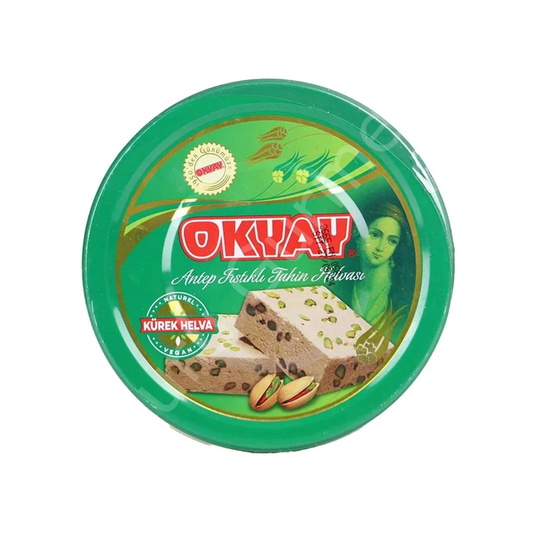 Okyay Pistachio Tahini Halva – Premium Tin Pack (840g)