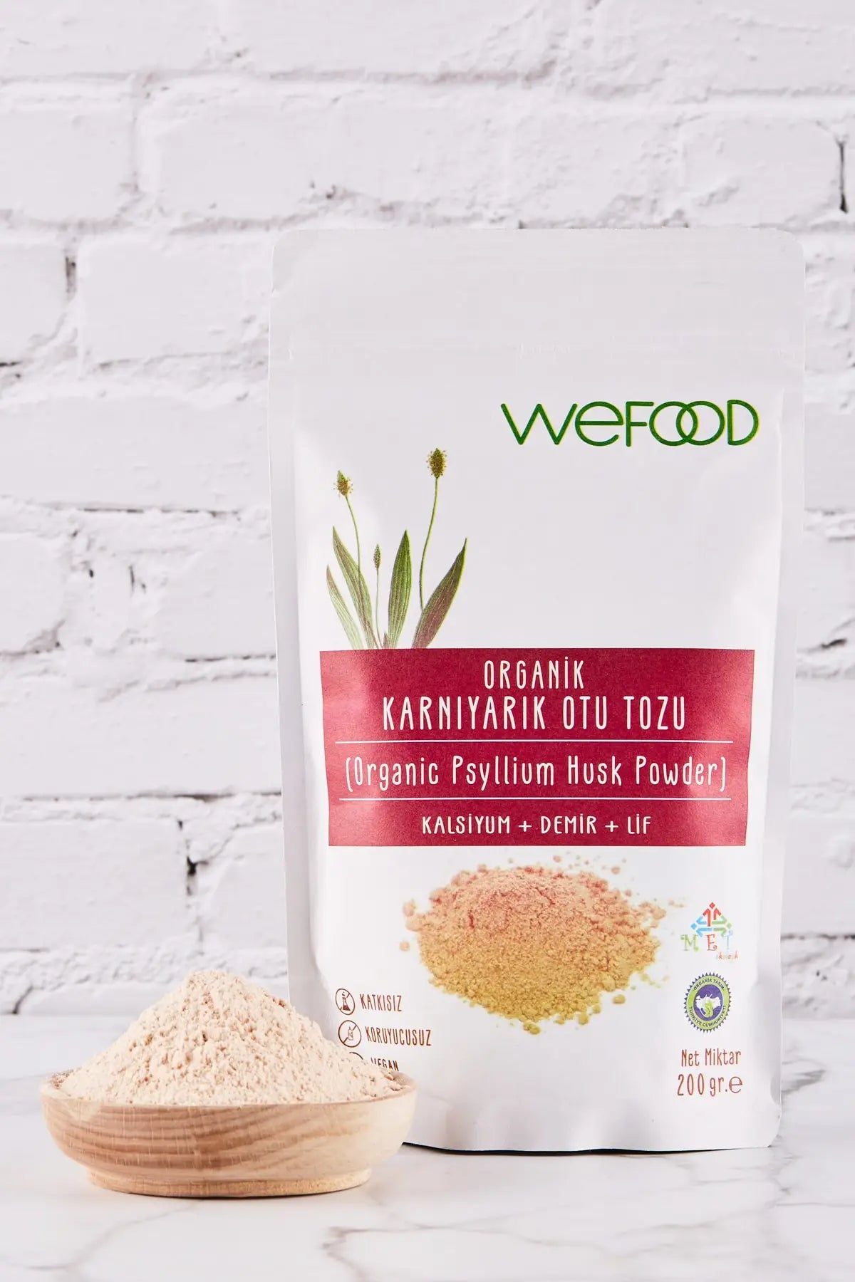 Wefood Psyllium Husk Powder 200 g organic