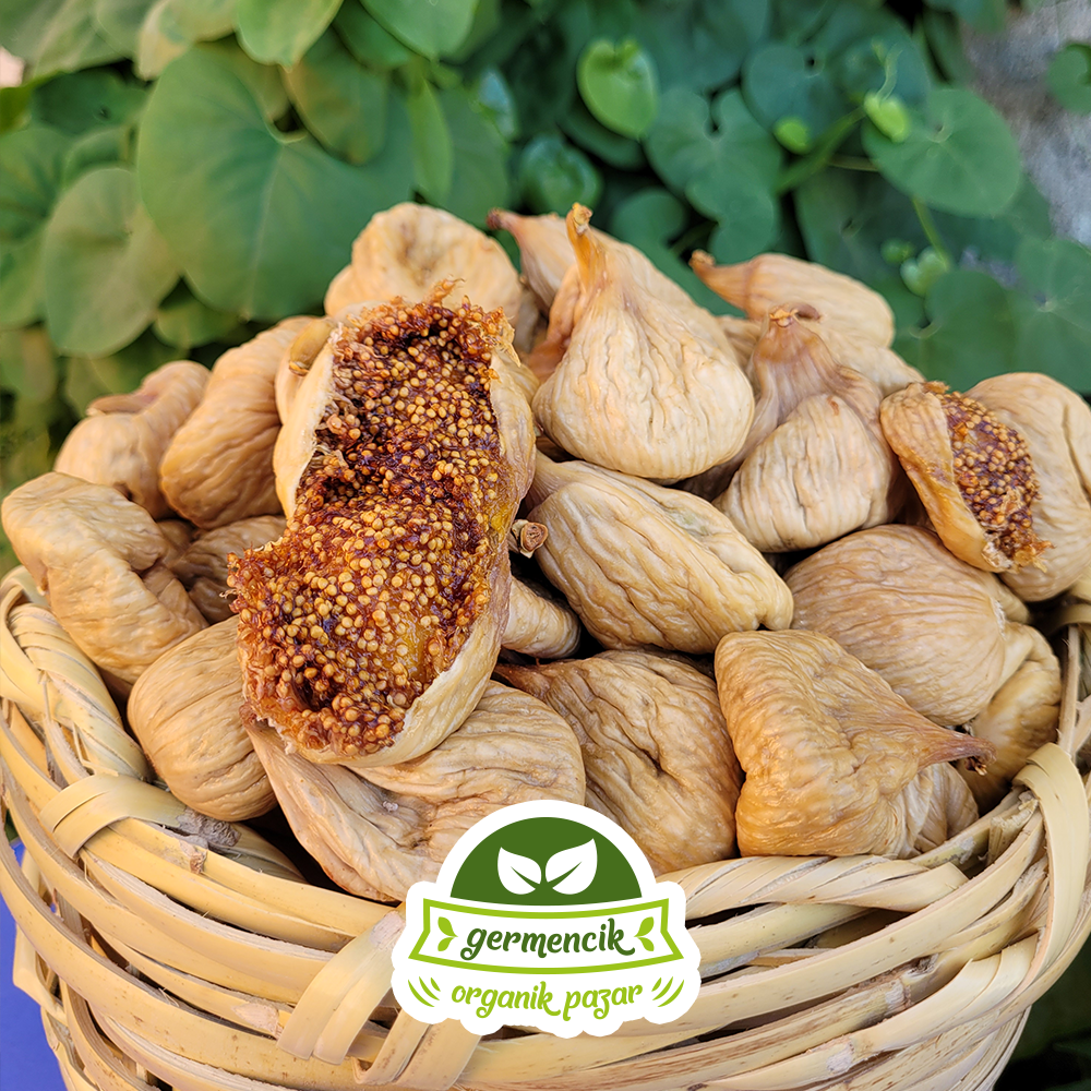 Germencik Organik Jumbo Premium Strained Dried Figs – 1 kg | Extra-Large Turkish Figs