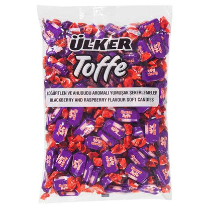 Ulker Toffe Blackberry & Raspberry Flavored Soft Candy 1Kg